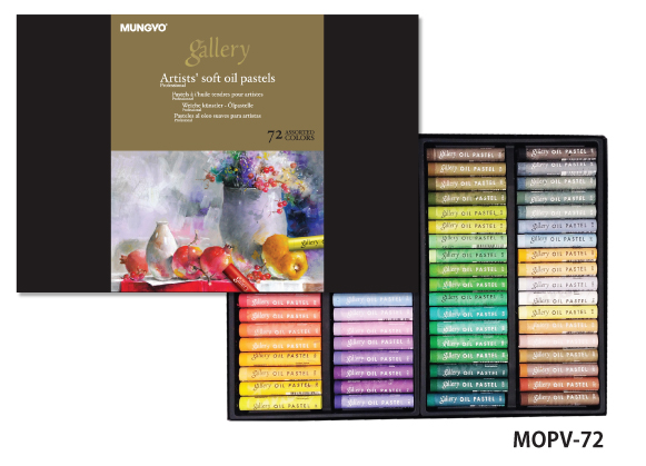 Mungyo Gallery Artists' Soft Oil Pastel Set 120 Color Pastels Wood  MOPV-120W